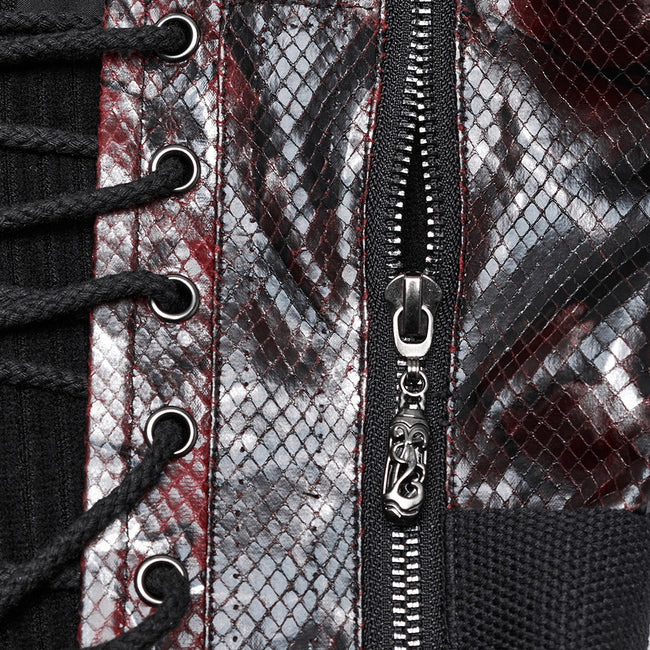 Punk drawstring tube top