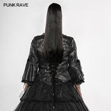 Blurred illusion jacquard jacket