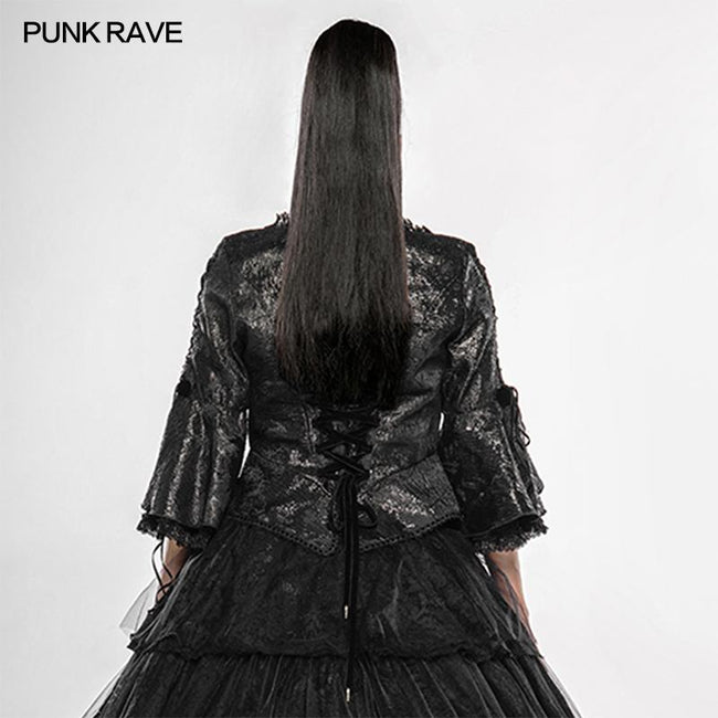 Blurred illusion jacquard jacket