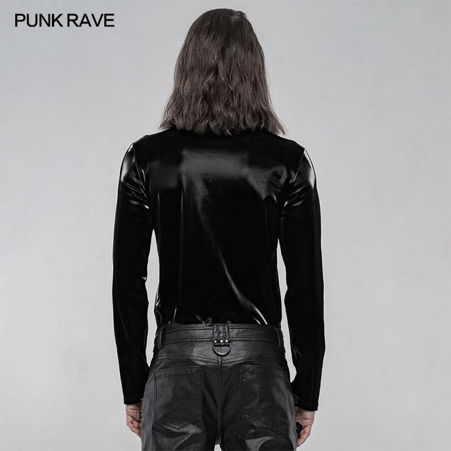 Gothic Imitation Shark skin Long Sleeve T-shirt