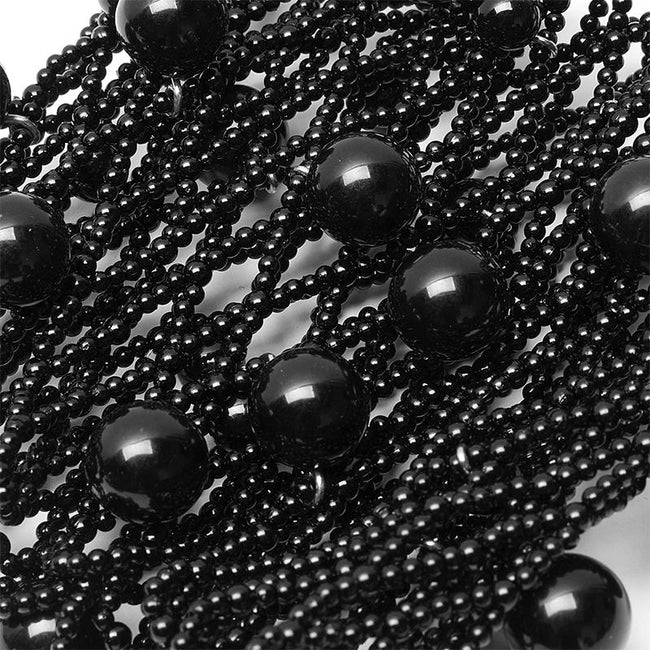 Gothic gorgeous pearl sleeves and collar three-piece set