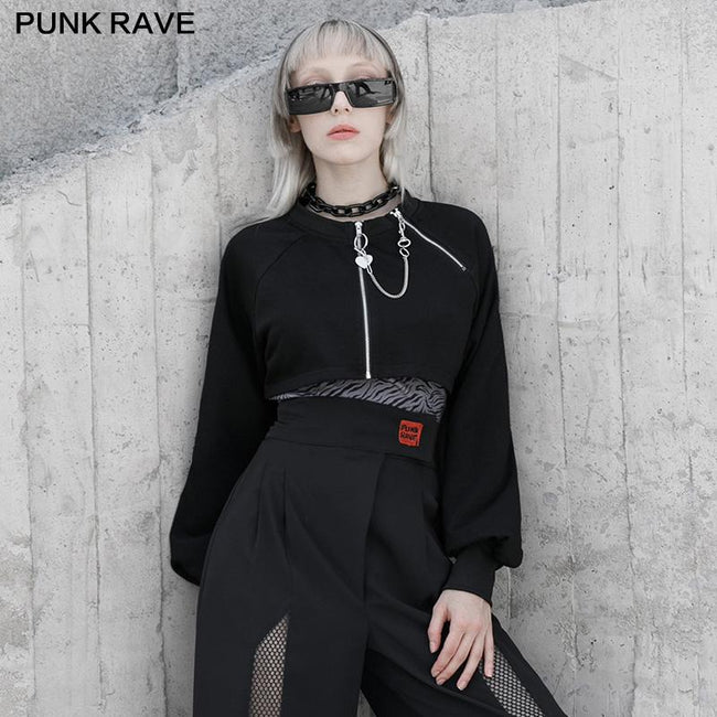 Double zippers Cardigan hoodie