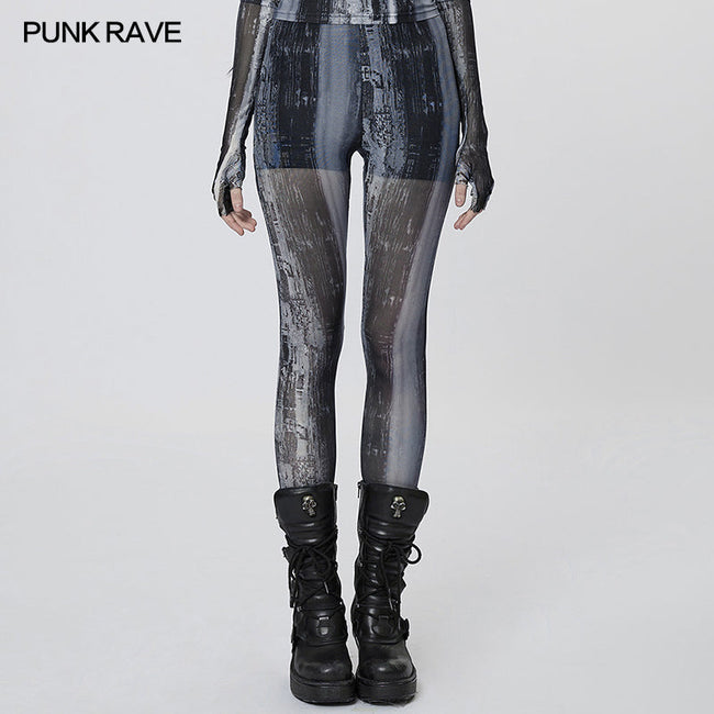 The Post-apocalyptic Techwear Tight Mesh Leggings