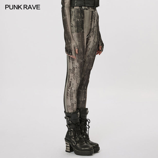 The Post-apocalyptic Techwear Tight Mesh Leggings