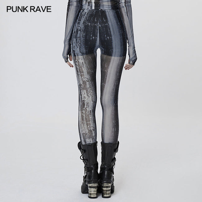 The Post-apocalyptic Techwear Tight Mesh Leggings