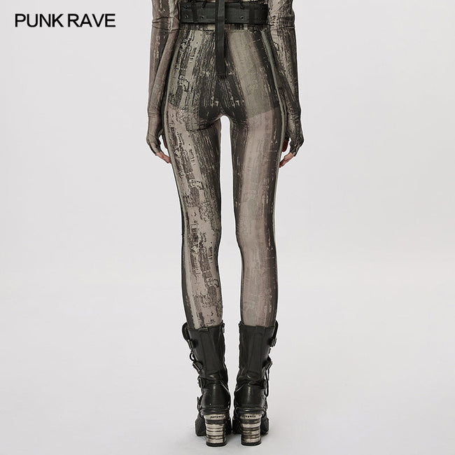The Post-apocalyptic Techwear Tight Mesh Leggings