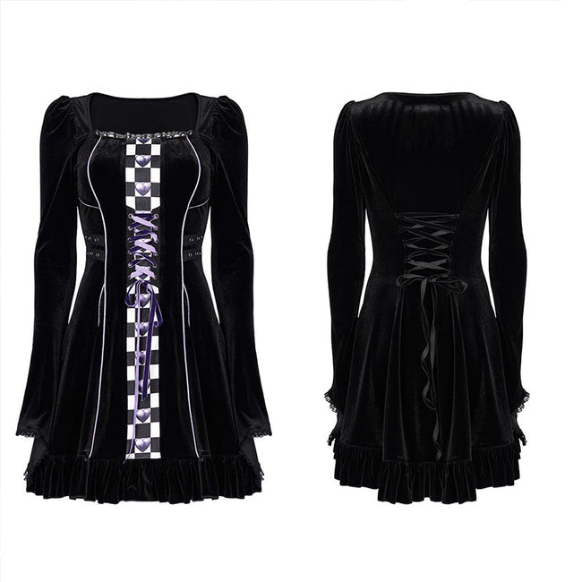 Goth lolita girls dress