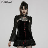 Goth two piece girls dress