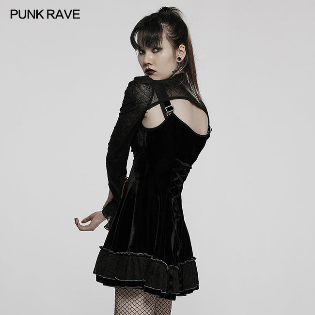 Goth two piece girls dress