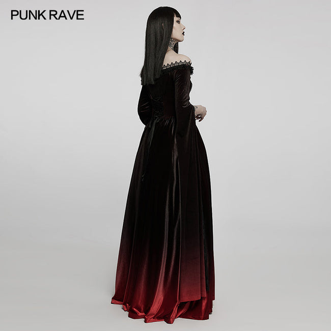 2022 Gothic gradient gown dress