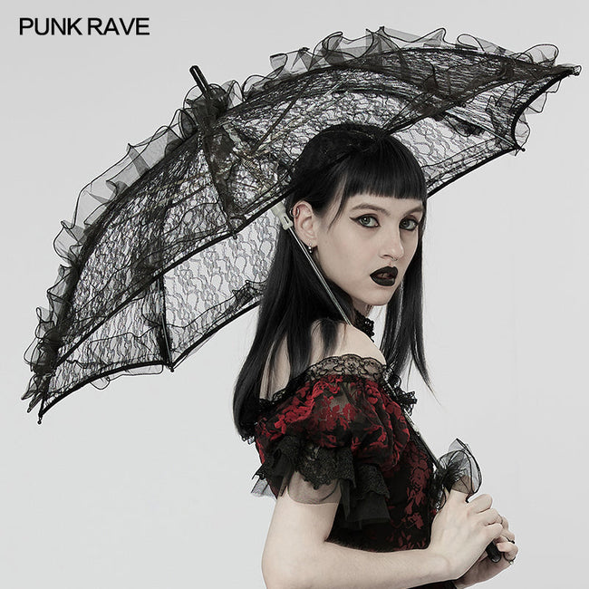 Gothic light lace umbrella