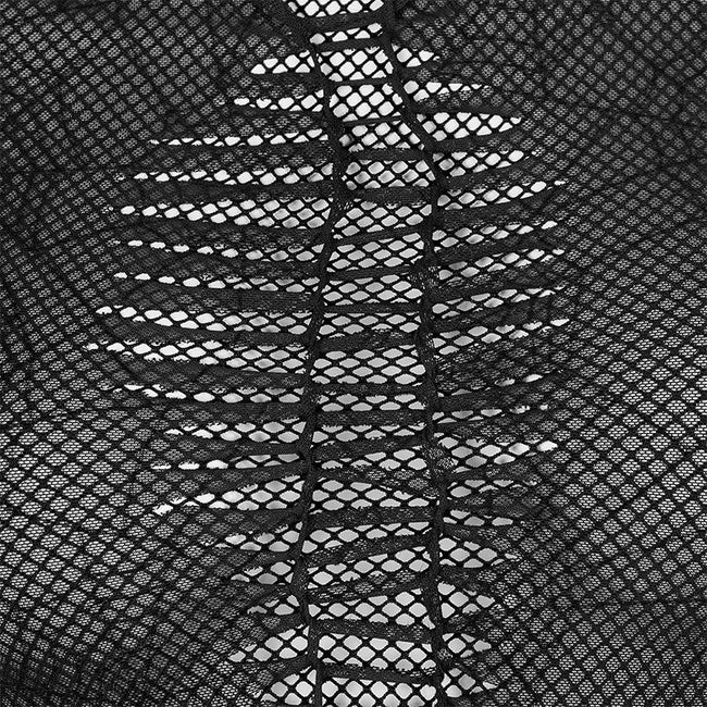 Gothic spider web printting perspective T-shirt