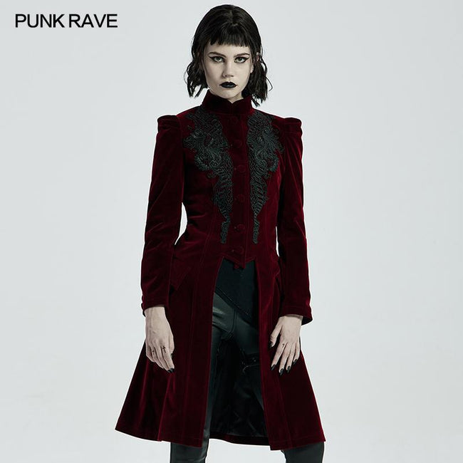 Goth Mid Length Coat