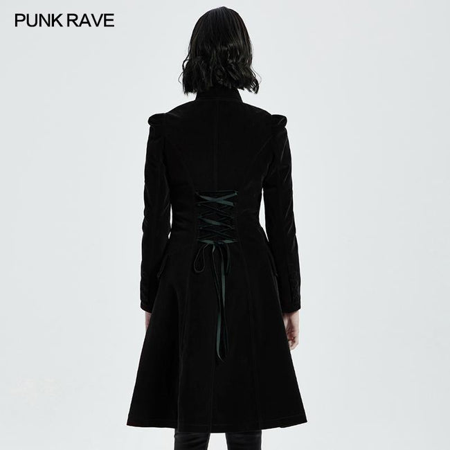 Goth Mid Length Coat