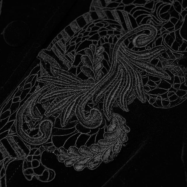 Goth Mid Length Coat