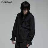 Goth Skeleton Embroidered Shirt