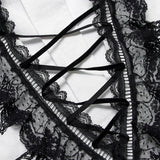 Goth Skeleton Embroidered Shirt