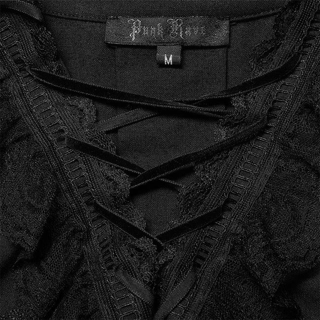 Goth Skeleton Embroidered Shirt