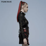 Gothic patent leather corset