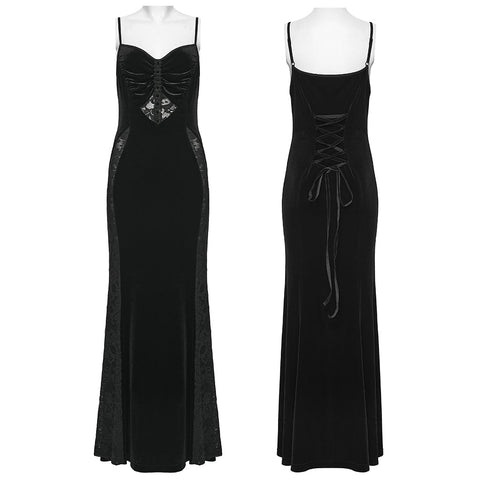 Goth Dark Heart Slip Dress
