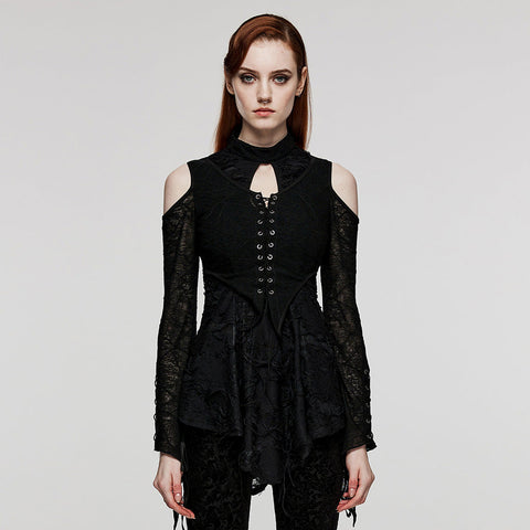 Goth Drop-Neck Daily T-Shirt