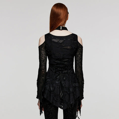 Goth Drop-Neck Daily T-Shirt