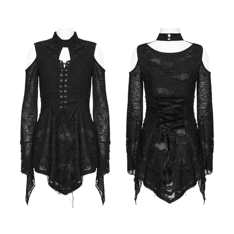 Goth Drop-Neck Daily T-Shirt