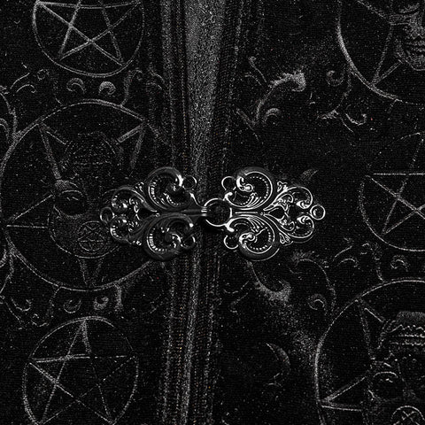 Goth pentacle shawl