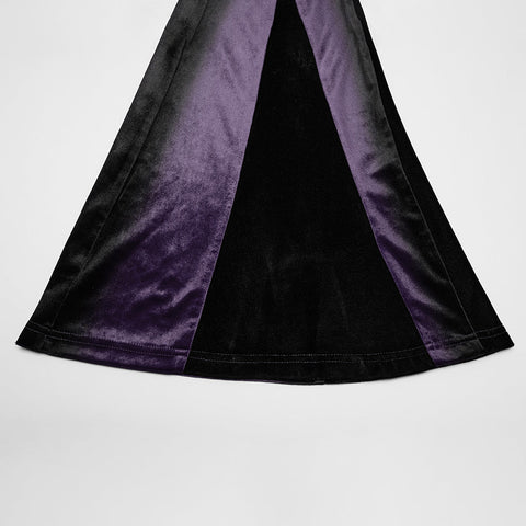 Goth gradient printed flared pants