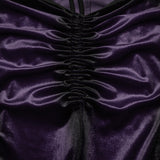 Goth gradient printed flared pants
