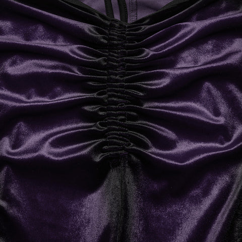 Goth gradient printed flared pants