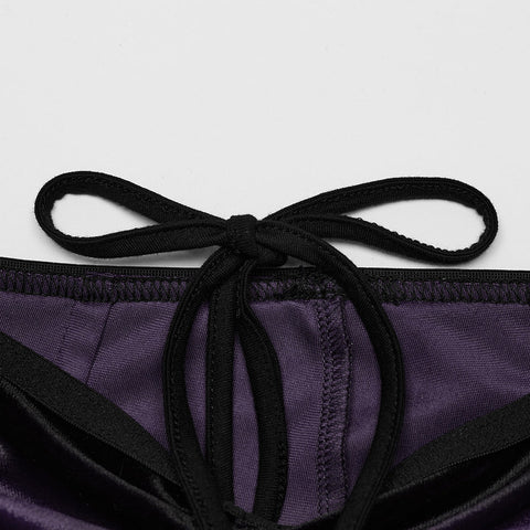 Goth gradient printed flared pants