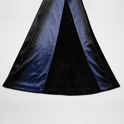 Goth gradient printed flared pants