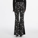 Goth skull flared Pants