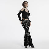 Goth skull flared Pants