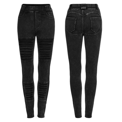 Apocalypse punk knitted jeans