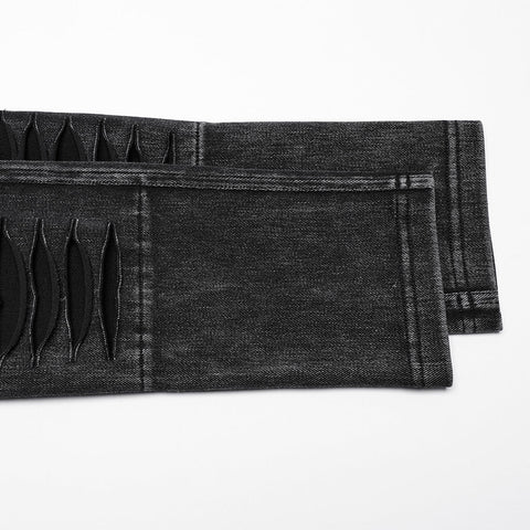 Apocalypse punk knitted jeans
