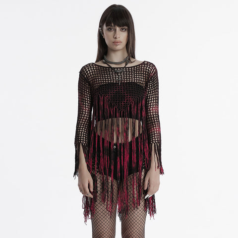 Goth tassels sweater