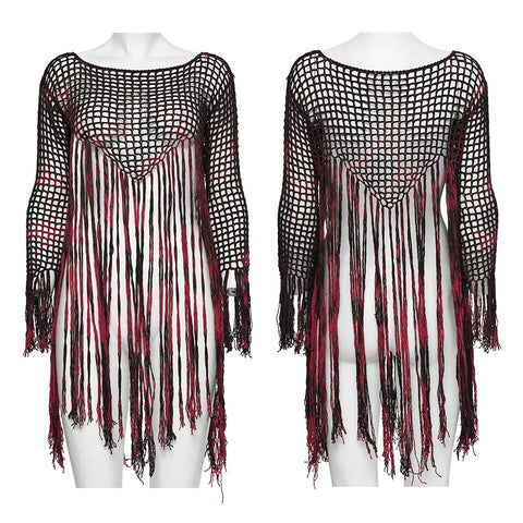 Goth tassels sweater