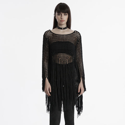 Goth tassels sweater