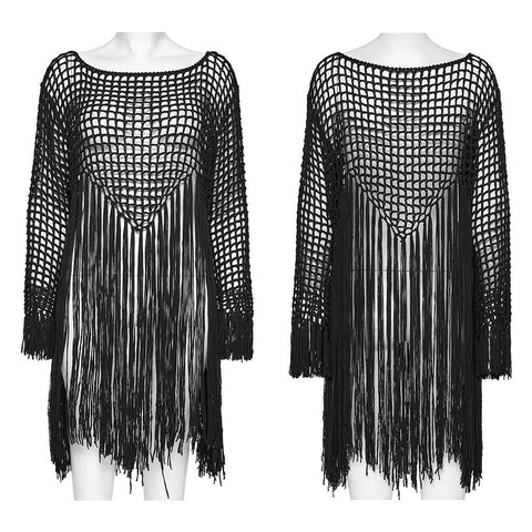 Goth tassels sweater