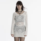 Punk Skull Knit Dress