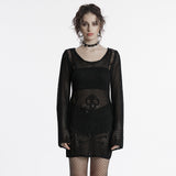 Punk Skull Knit Dress