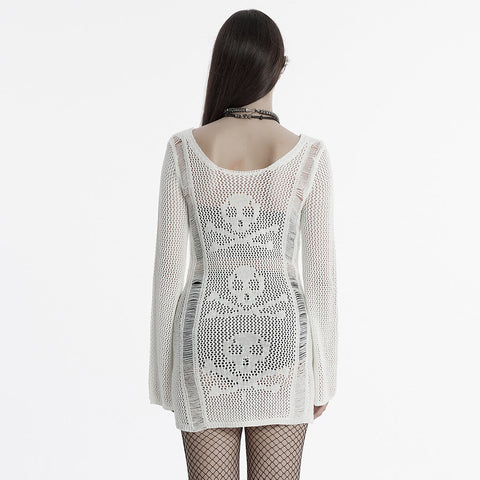 Punk Skull Knit Dress