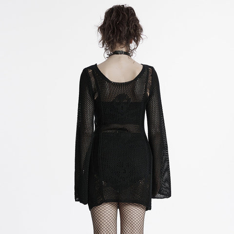 Punk Skull Knit Dress