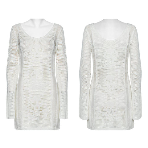 Punk Skull Knit Dress