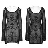 Punk Skull Knit Dress