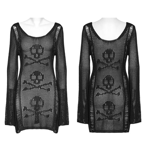 Punk Skull Knit Dress