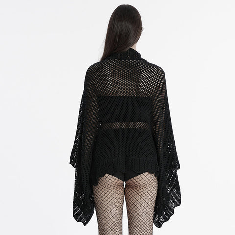 Goth hollowed out cardigan