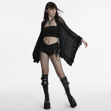 Goth hollowed out cardigan
